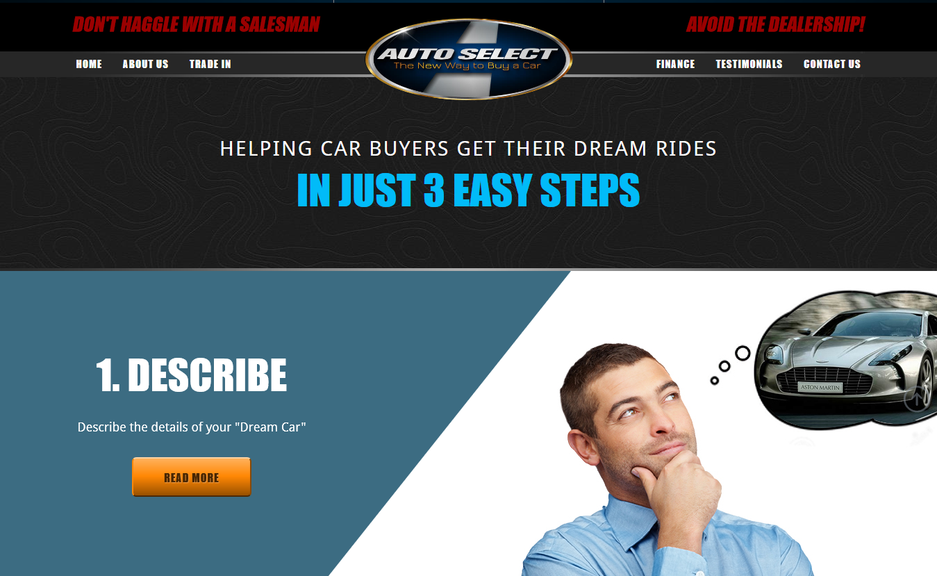 AutoSelect automotive WordPress theme